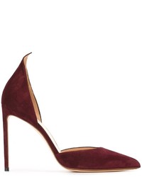 Темно-красные замшевые туфли от Francesco Russo