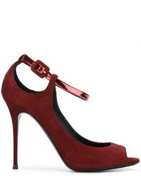 Темно-красные замшевые туфли от Giuseppe Zanotti Design