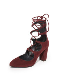 Темно-красные замшевые туфли от Giuseppe Zanotti