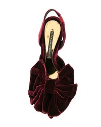 Темно-красные замшевые туфли от Alexandre Vauthier