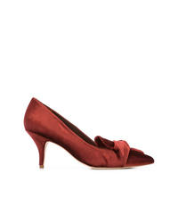 Темно-красные замшевые туфли от Loeffler Randall