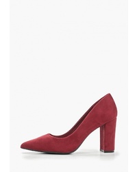 Темно-красные замшевые туфли от Queen Vivi