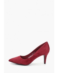 Темно-красные замшевые туфли от Queen Vivi