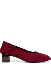 Темно-красные замшевые туфли от Robert Clergerie