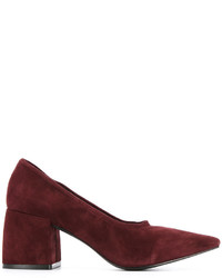 Темно-красные замшевые туфли от Senso