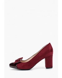 Темно-красные замшевые туфли от T.Taccardi