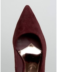 Темно-красные замшевые туфли от Ted Baker