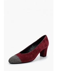Темно-красные замшевые туфли от VANELi