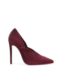 Темно-красные замшевые туфли от Victoria Beckham
