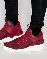 Мужские темно-красные кеды от adidas