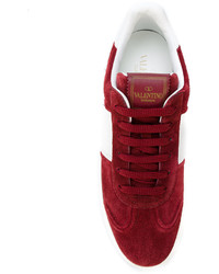 Женские темно-красные кеды от Valentino