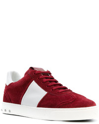 Женские темно-красные кеды от Valentino