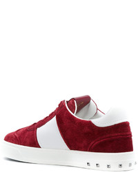 Женские темно-красные кеды от Valentino