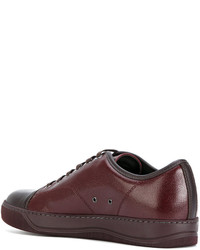 Мужские темно-красные кеды от Lanvin