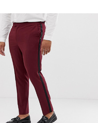 Мужские темно-красные классические брюки от ASOS DESIGN