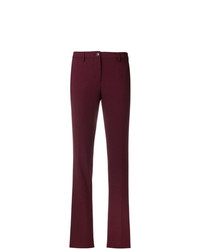 Женские темно-красные классические брюки от Etro