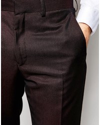 Мужские темно-красные классические брюки от French Connection