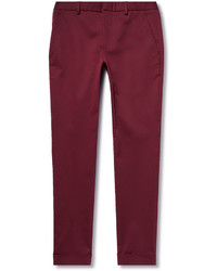 Мужские темно-красные классические брюки от Gucci