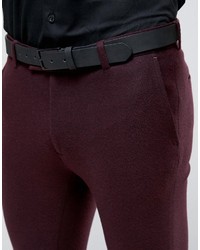 Мужские темно-красные классические брюки от Asos