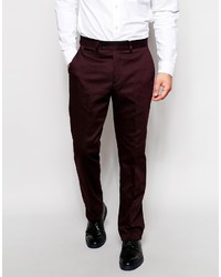 Мужские темно-красные классические брюки