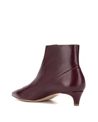 Темно-красные кожаные ботильоны от Rupert Sanderson