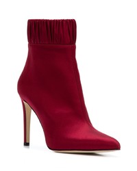 Темно-красные кожаные ботильоны от Chloe Gosselin