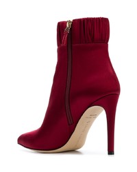 Темно-красные кожаные ботильоны от Chloe Gosselin
