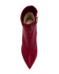 Темно-красные кожаные ботильоны от Chloe Gosselin