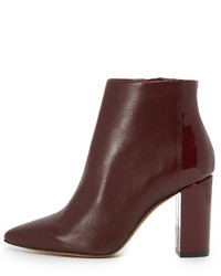 Темно-красные кожаные ботильоны от IRO