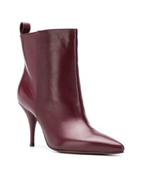 Темно-красные кожаные ботильоны от L'Autre Chose