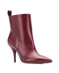 Темно-красные кожаные ботильоны от L'Autre Chose