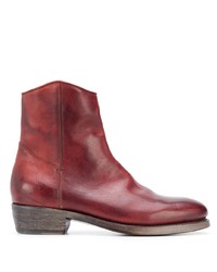 Мужские темно-красные кожаные ботинки челси от Ajmone