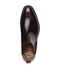 Мужские темно-красные кожаные ботинки челси от Church's