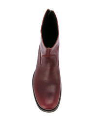 Мужские темно-красные кожаные ботинки челси от C Diem