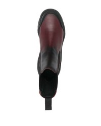 Мужские темно-красные кожаные ботинки челси от Gmbh
