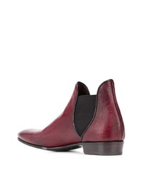 Мужские темно-красные кожаные ботинки челси от Lidfort