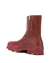 Мужские темно-красные кожаные ботинки челси от CamperLab