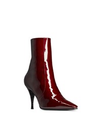 Мужские темно-красные кожаные ботинки челси от Saint Laurent