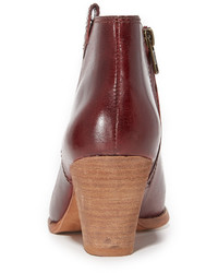Женские темно-красные кожаные ботинки от Madewell