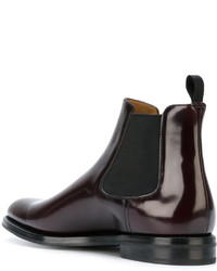 Женские темно-красные кожаные ботинки от Church's