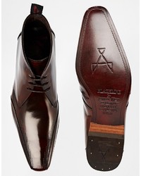 Мужские темно-красные кожаные ботинки от Jeffery West