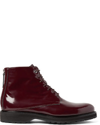 Мужские темно-красные кожаные ботинки от WANT Les Essentiels