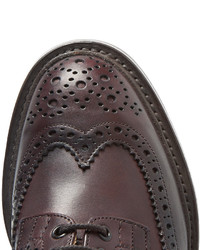Темно-красные кожаные броги от Tricker's