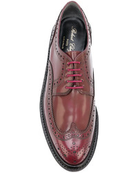 Женские темно-красные кожаные броги от Robert Clergerie