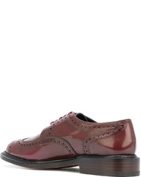 Женские темно-красные кожаные броги от Robert Clergerie