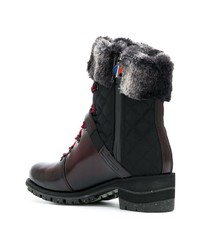 Женские темно-красные кожаные зимние ботинки от Rossignol