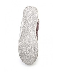 Женские темно-красные кожаные кеды от Tulipano