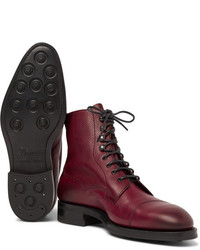 Мужские темно-красные кожаные классические ботинки от Edward Green