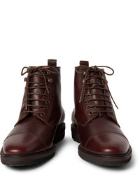 Мужские темно-красные кожаные классические ботинки от Billy Reid