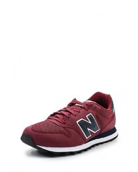 Мужские темно-красные кожаные кроссовки от New Balance